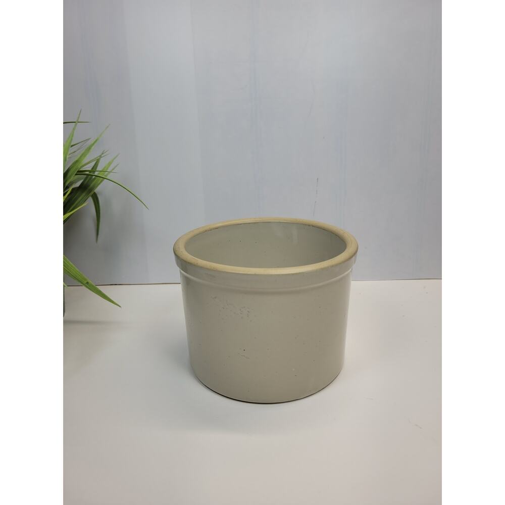 Vintage Crock Stoneware Butter, Farmhouse Primitive, Country Kitchen